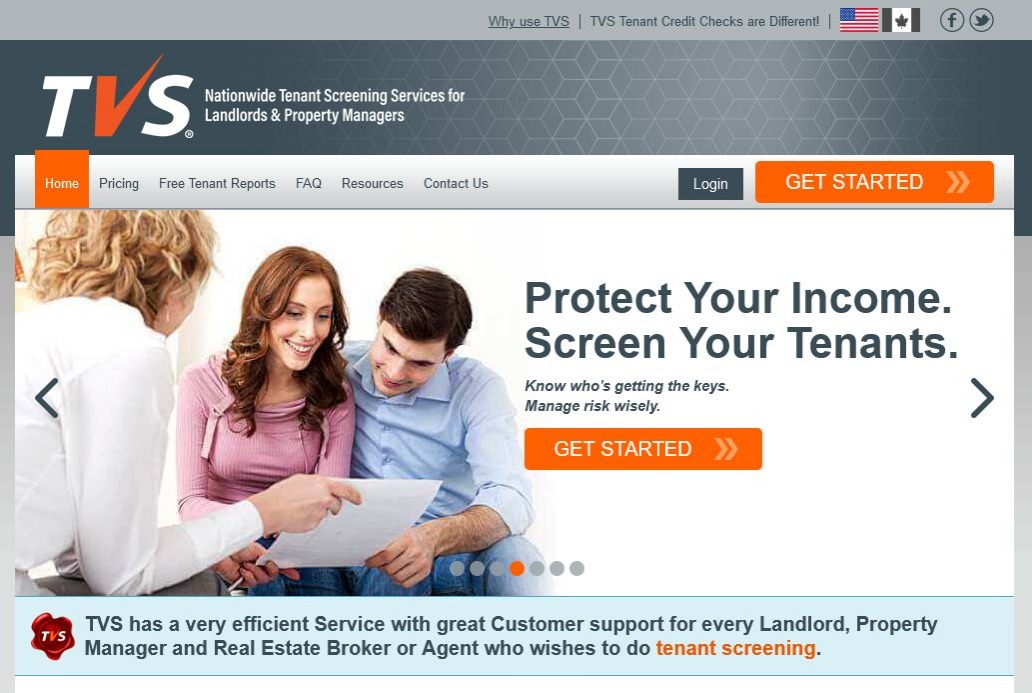 Website and system for tenant reports for the US and Canada Landlord community