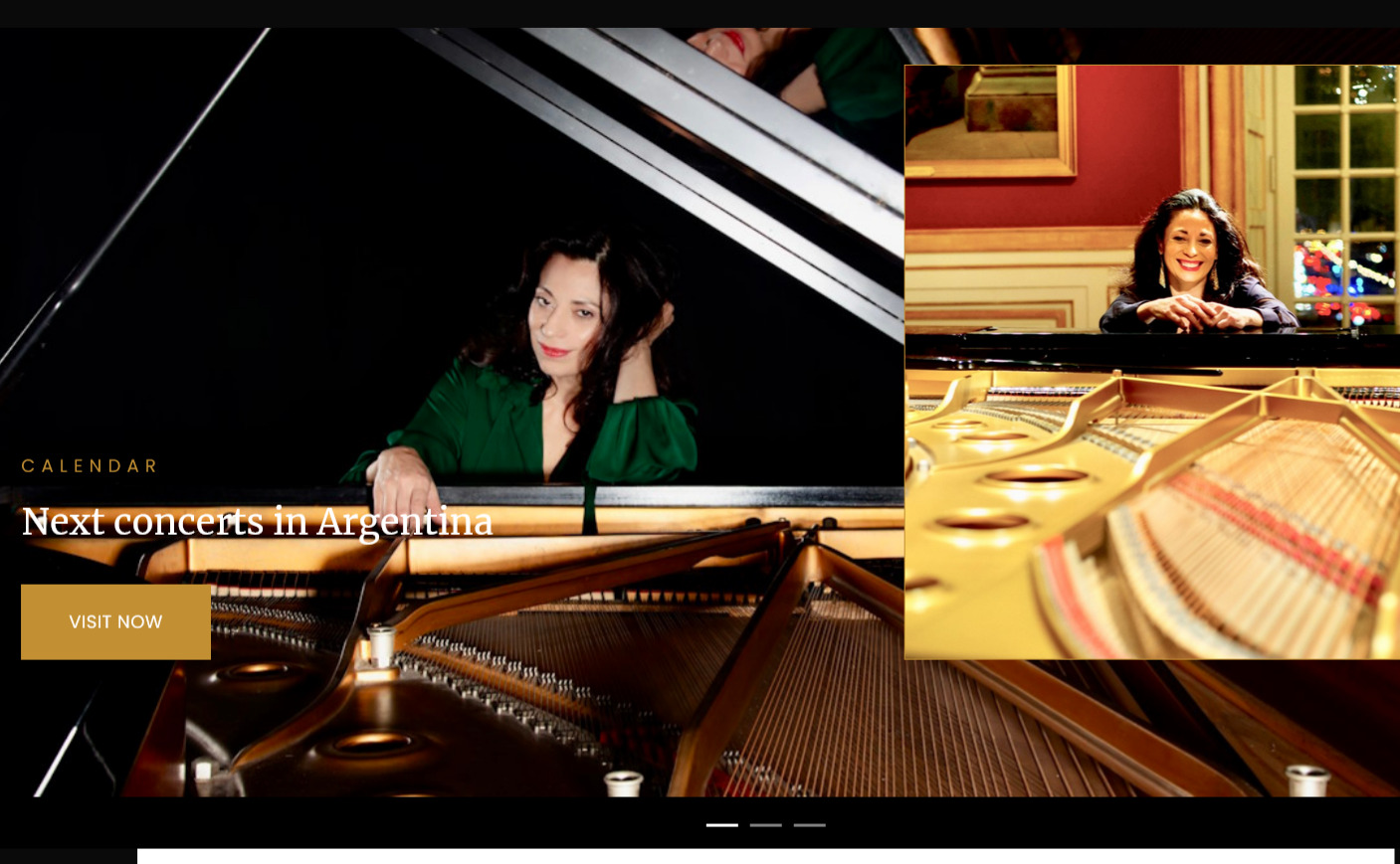 Website for international awarded pianist Marcela Roggeri