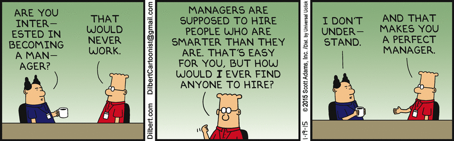 Dilbert: perfect manager